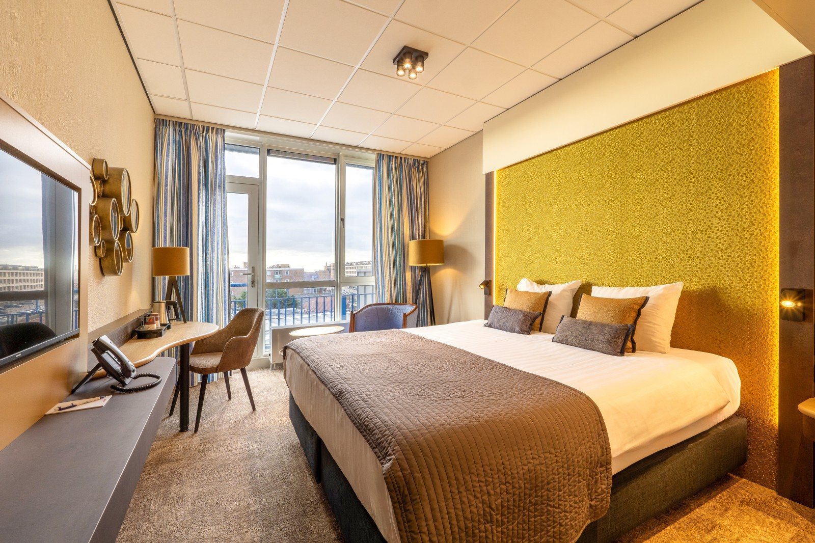 Comfortabele hotelkamer voor deelnemers