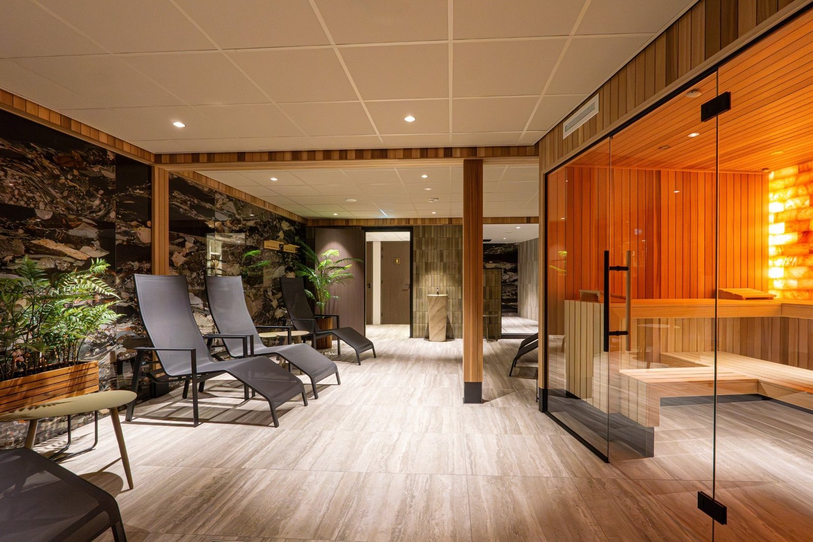 Sauna en wellnessruimte